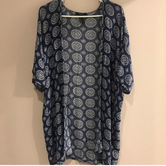 Blue and white cardigan - Picture 1 of 2